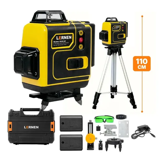Nivel Laser Profesional 16 Líneas Lernen + Maletín Y Trípode