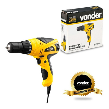Parafusadeira E Furadeira 3/8 Pol 280w Fpv-300 Vonder Parafusadeira E Furadeira 3/8 Pol 280w Fpv-300 Vonder