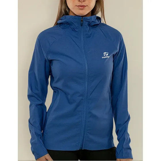 Topper Campera - Rompeviento Trng Azul Amparo