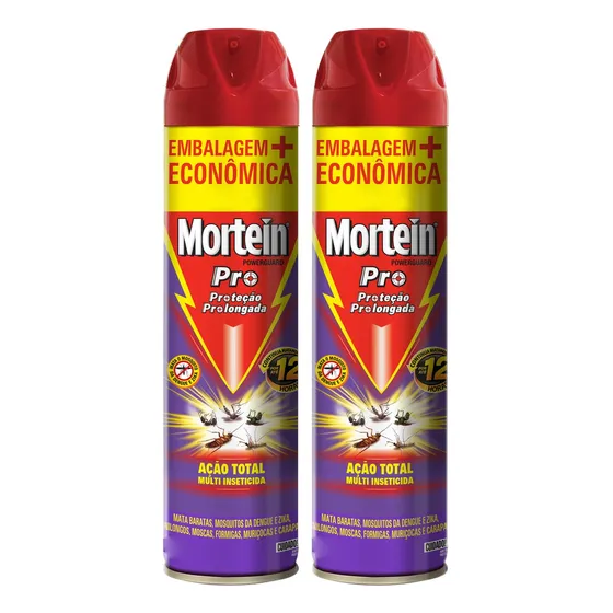 Inseticida Mortein Ação 2un 360 Pernilongo Formiga Muriçoca