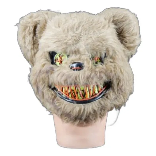 Mascara Terrorifica Para Halloween-oso De Terror Con Luz Led