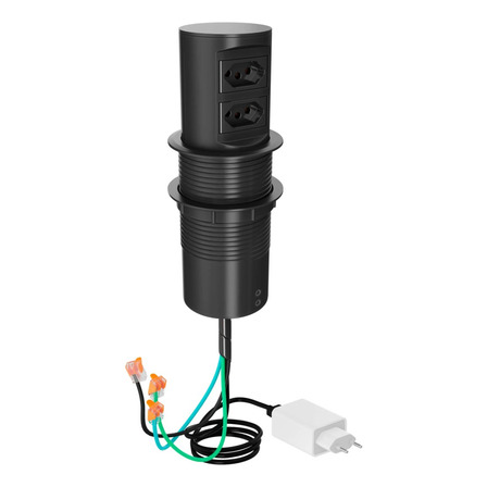 Torre De Tomada Automática C/ Indução 15w E 2 Tomadas Tr02aw Torre De Tomada Automática C/ Indução 15w E 2 Tomadas Tr02aw
