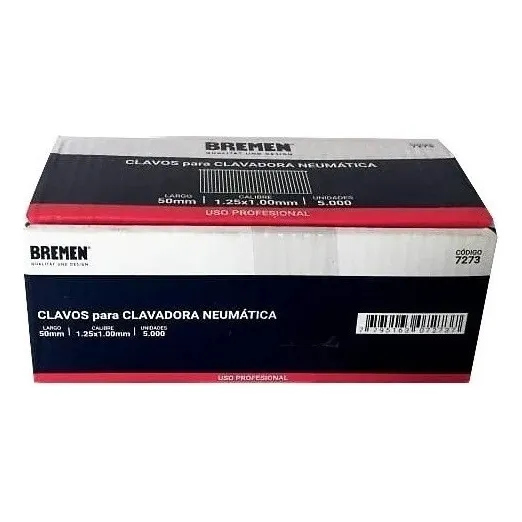 Clavos 50 Mm Para Clavadora Neumatica Bremen® 7273