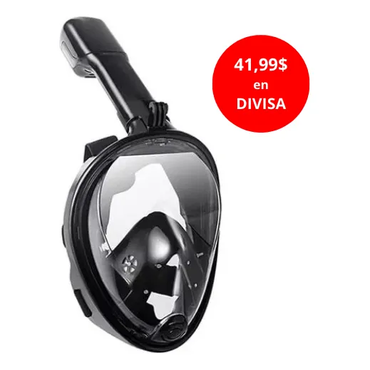 Mascara De Buceo Snorkel Careta Vista Panorámica Para Niños