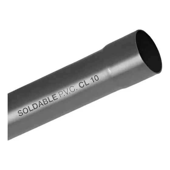 Tubo Soldable 50mm X 6mts Clase 10 Caño Piscina Riego
