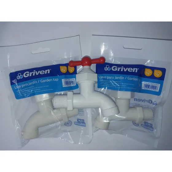 Llave De Chorro 1/2  Griven Pvc