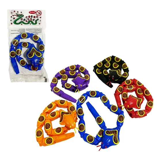 Cobra Articulada Brinquedo Plástico Atacado Kit Com 20 Uni