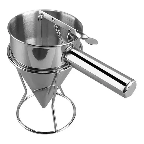 Colador Chino Acero Inoxidable Dosificador Piston Silcook