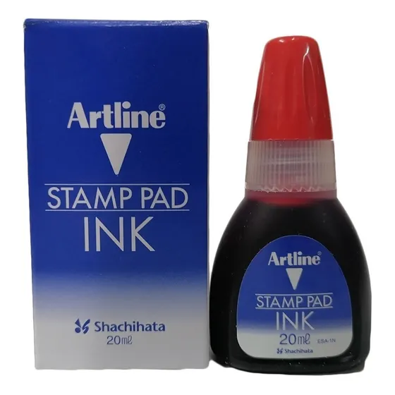 Tinta Para Tampon-sellos Artline 20ml. Tinta Rojo