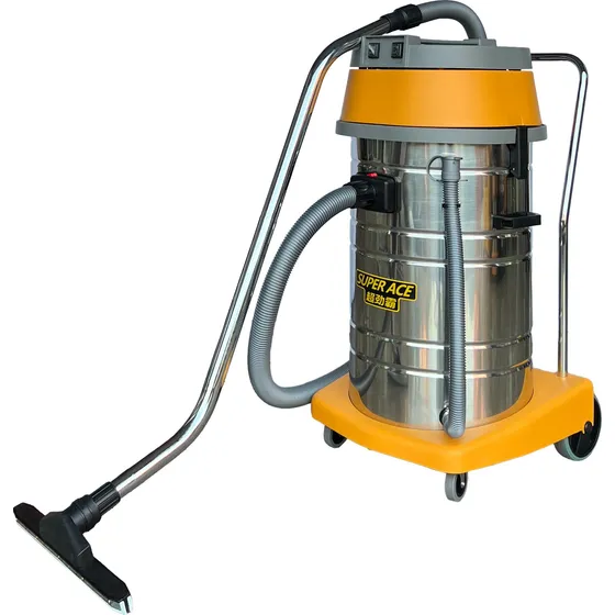 Aspiradora 2 Motores Profesional Lavadero De Autos 60 Lts Amarillo