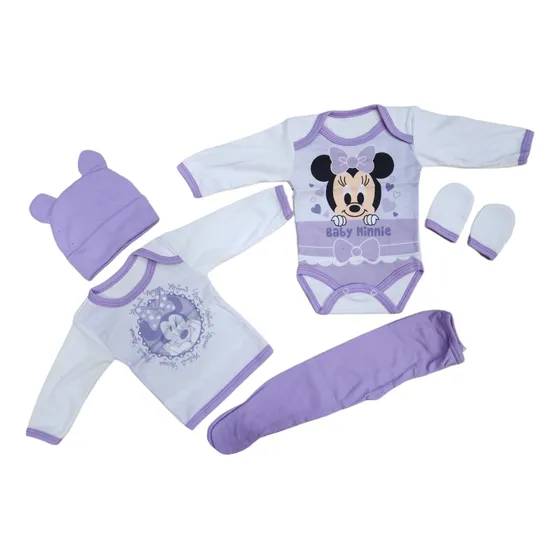  Ajuar Estampado Minnie. 5 Unidades