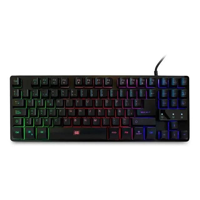 Vorago Teclado Gamer Kb-503 Qwerty Color Negro Con Luz Rgb