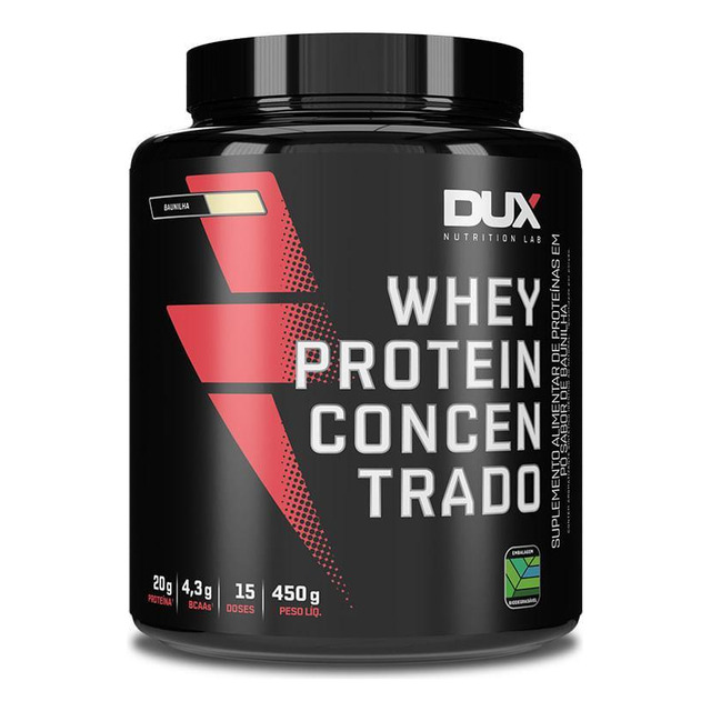 Whey Protein Concentrado - 450g Dux Nutrition Sabor Baunilha Whey Protein Concentrado - 450g Dux Nutrition Sabor Baunilha