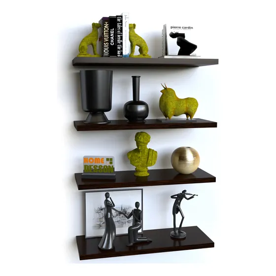 Repisas Flotantes Modernas 40 Cm Set X 4 Decoracion Moderna