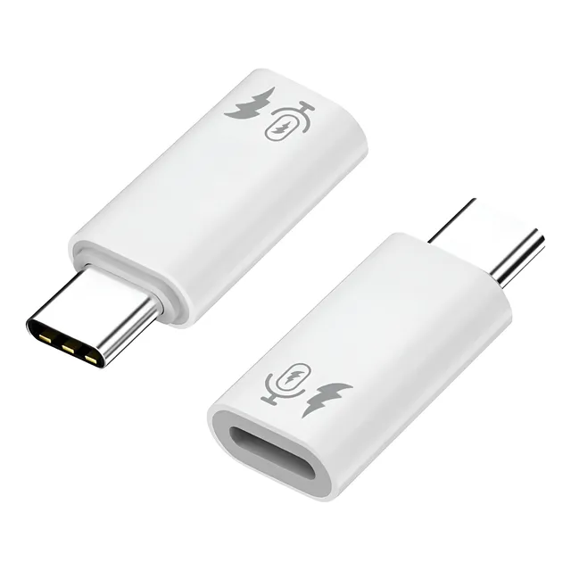 Adaptador Otg Usb C X Compatível Lightning Fêmea Microfone