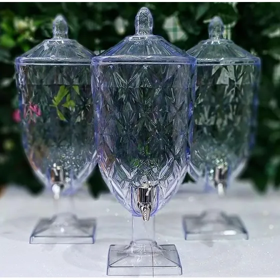 Suqueira Jarra Cristal Acrílico Diamond Água Suco4,5l Xplast