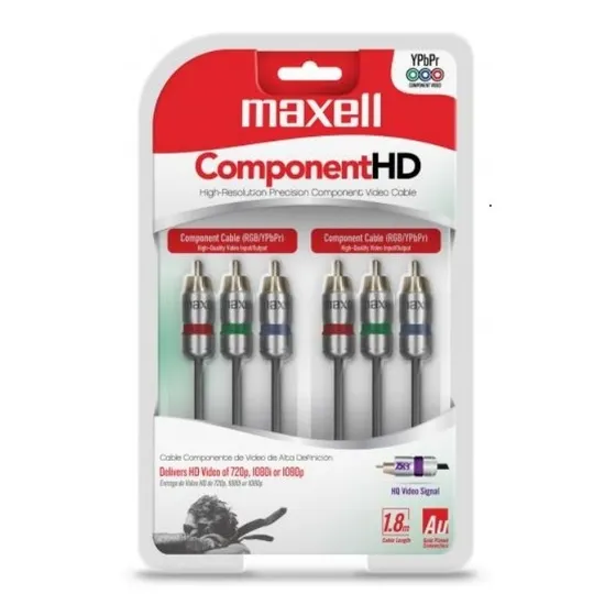 Cable Maxell Original Componente Audio Y Video Hd