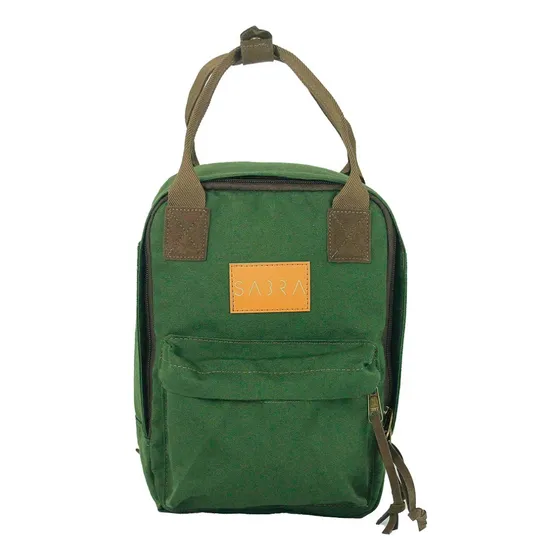 Sabra Bolsa Mini Mochila Quadrada Urban Verde Militar