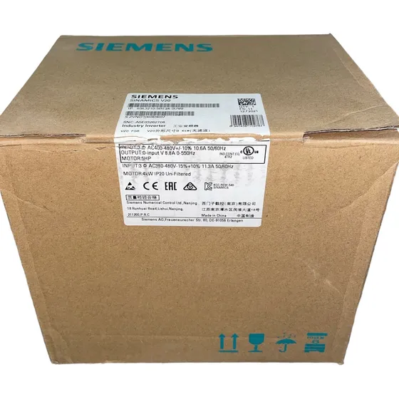 Siemens 6sl3210-5be24-0uv0 Variador 5hp 480v