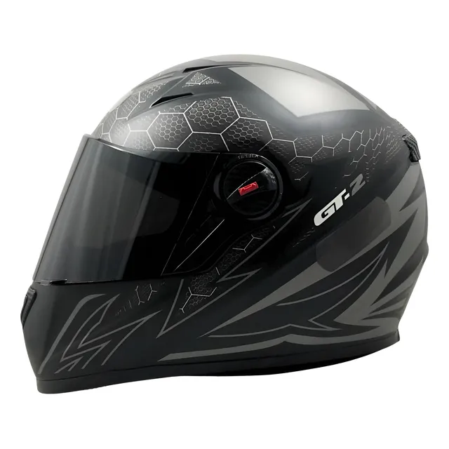 Capacete Fw3 Gt Com Viseira Fumê Narigueira Inmetro Fechado