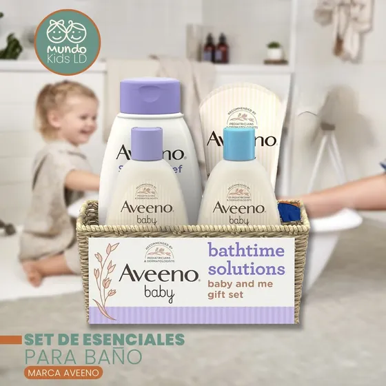 Set De Esenciales Para Baños Marca Aveeno