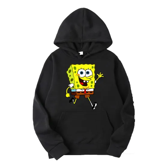 Buzo Canguro Algodón Felpa Unisex Bob Esponja 