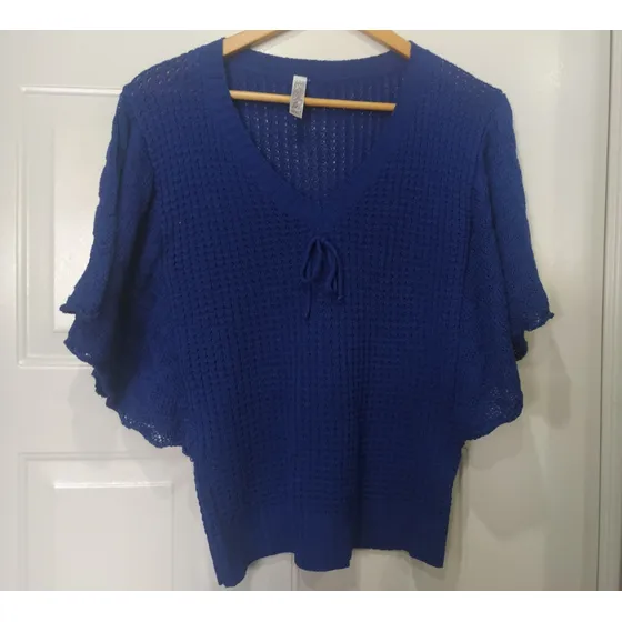Blusa Azul De Dama Talla L, Usada