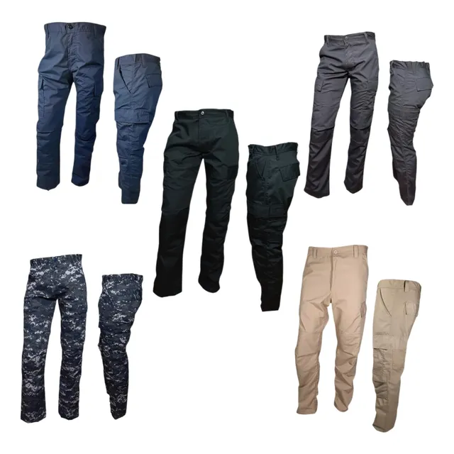 Pantalones Tácticos Militar Policía Bombero Pc Reforzado 