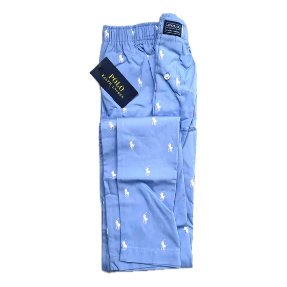 Pantalón Ralph Lauren Azul Celeste /blanco