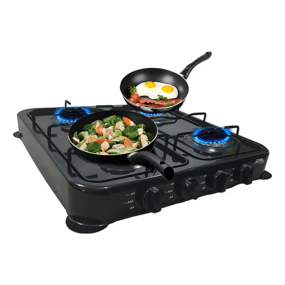 Parrilla/estufa Mesa De Gas De 4 Quemadores Adir 438 Color N