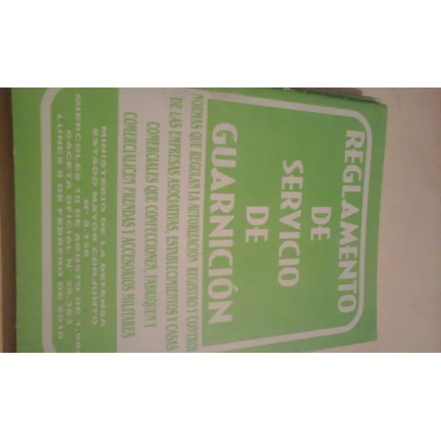 Reglamento De Servicio De Guarnición