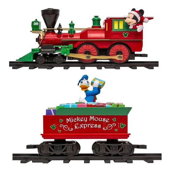 Tren Mickey Mouse Lionel Con Control Remoto Navidad Juguete Color Rojo
