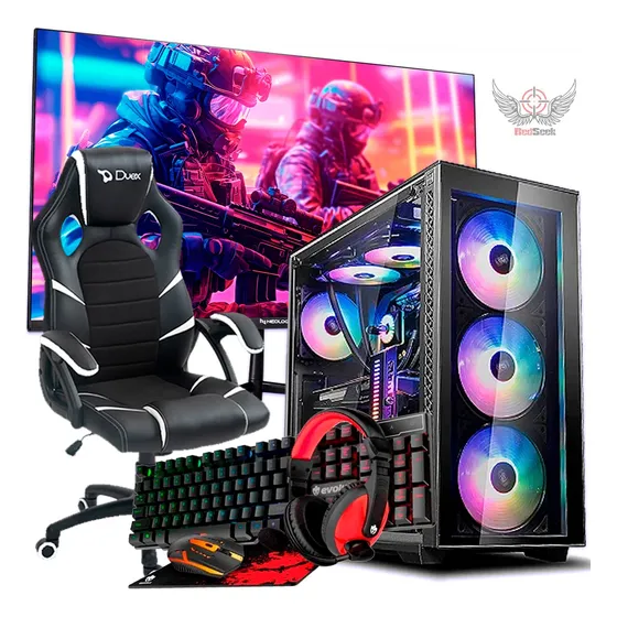 Pc Gamer Computador Amd A8 7600 Completo 16gb Ram Cadeira 