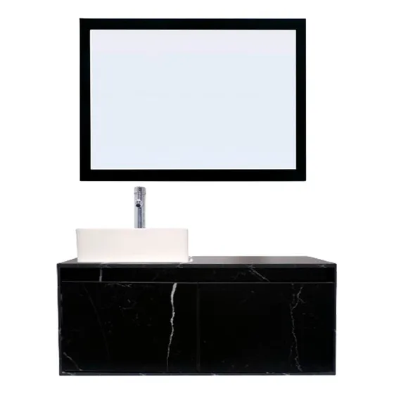 Gabinete De Baño Con Lavabo Y Espejo Decorativo Decomobil