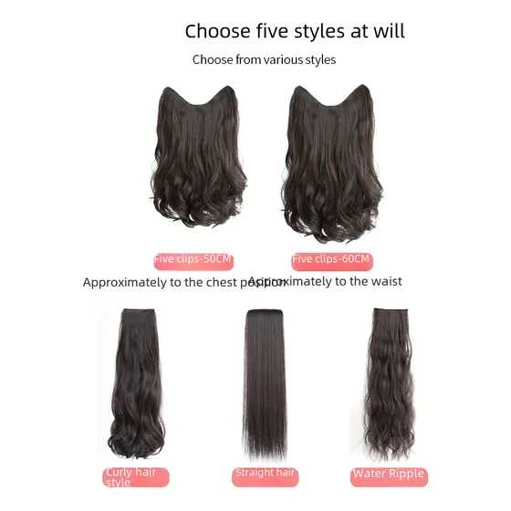 Big Wave 40cm - Preto Natural - Extensões De Cabelo Comprida