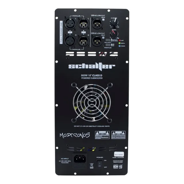 Schalter MODCRONOS Subwoofer Profesional 800W RMS 5.1 Negro
