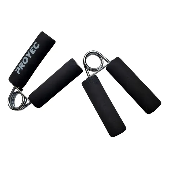 Par Hand Grip Resortes Para Mano Y Antebrazo Mango Soft! Color Proyec - Negro