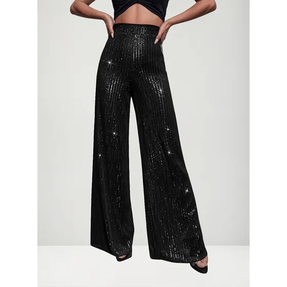 Pantalon De Lentejuelas Lx13015