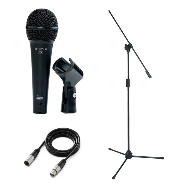Micrófono Audix F50 Dinámico Cardioide Con Soporte Y Cable