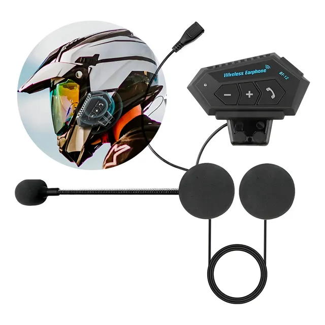 Intercomunicador Casco Moto Bluetooth Llamadas Bt-12