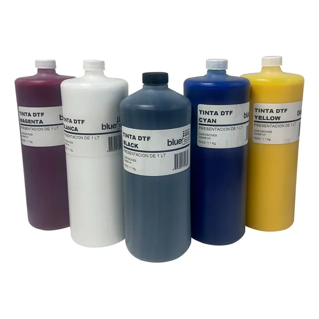 Tintas Dtf 1 Litro Blue Heat Pack 5 Colores
