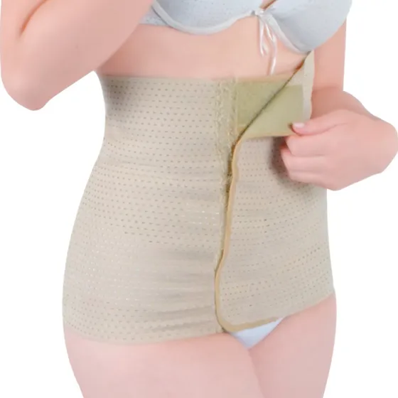 Faja Postparto Cirugia Cesarea Transpirable Larga Maternidad