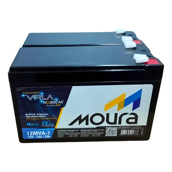 2 Bateria 12v/7ah Do Nobreak Apc Microsol Stay 1400va (770w)
