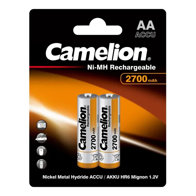 Pilas Aa Recargable 2700mah Alta Capacidad Para Dispositivos