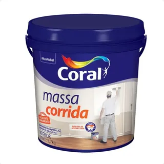 Massa Corrida Pva 5,7kg - Coral Massa Corrida Pva 5,7kg - Coral