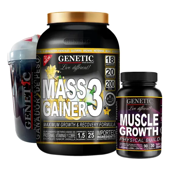 Súper Crecimiento Muscular Gainer Muscle Growth Vaso Genetic