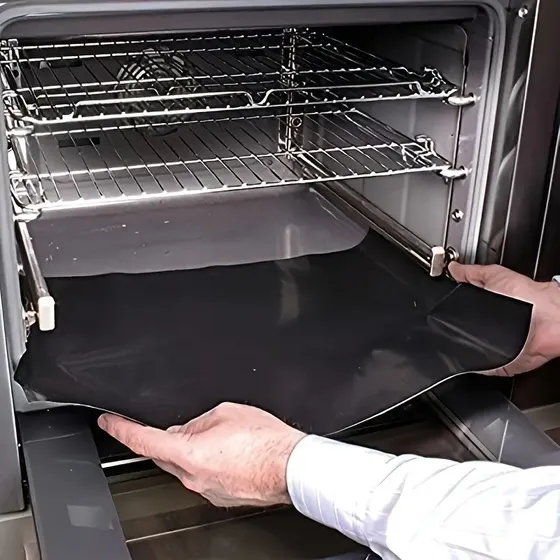 Protector Reutilizable Para Base De Horno Negro