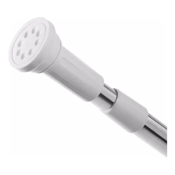 Barrote Palo Extensible Cortina De Baño 110-200cm Acero Inox