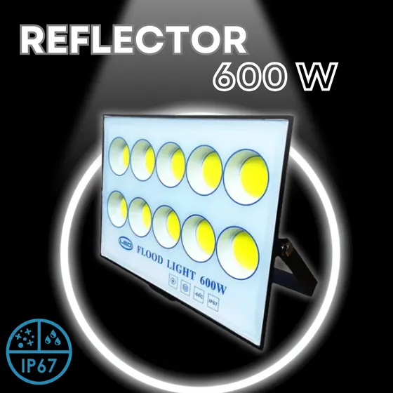 Reflector 600 W Cob Ip67 Multi Voltaje