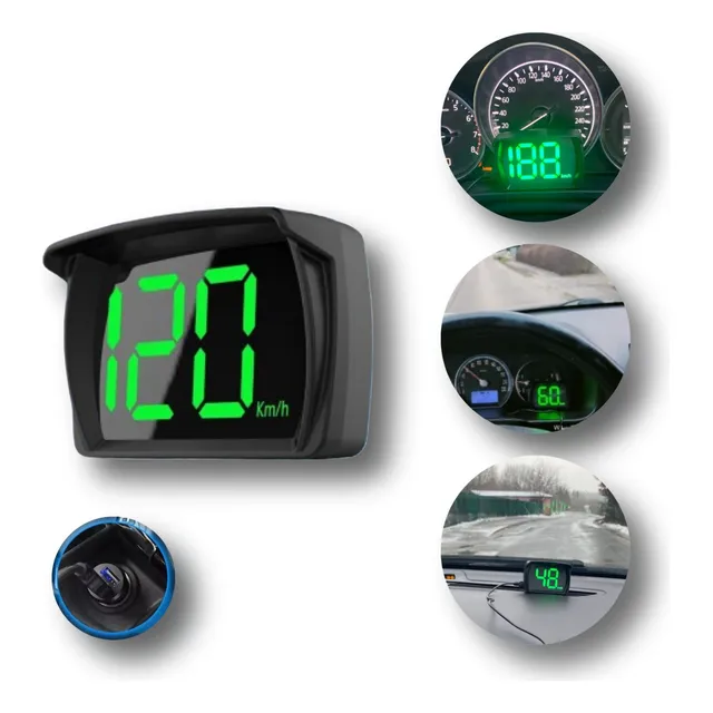 Velocimetro Digital Usb Gps Carro Hud Head Up Display Km/h